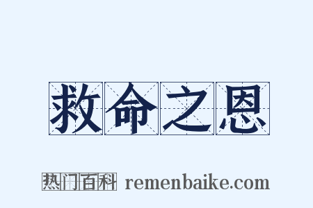 救命之恩是什么意思的图片
